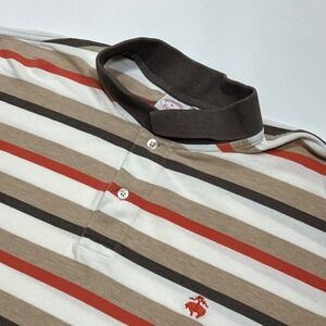 Brooks Brothers XL Polo Shirt Striped Original Fit Performance Cotton Top Casual